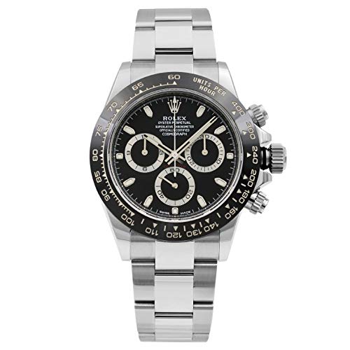 Rolex Cosmograph Daytona Black Dial 40mm Oystersteel Men's Watch 116500LN-0002