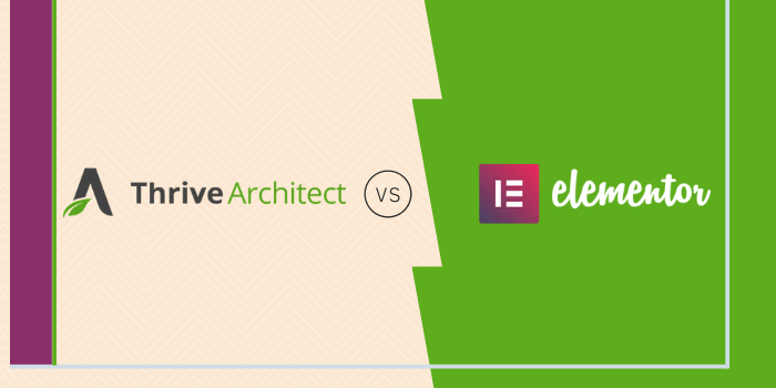 Elementor Vs Thrive Architect