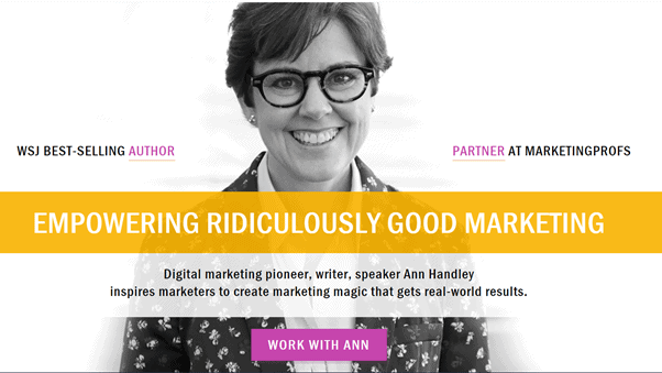 Personal Brand Website Bio Example for highlighting professional achievements